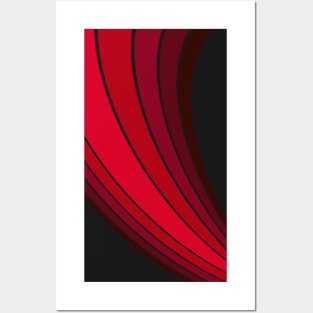 Stripes abstract Red Art Posters and Art